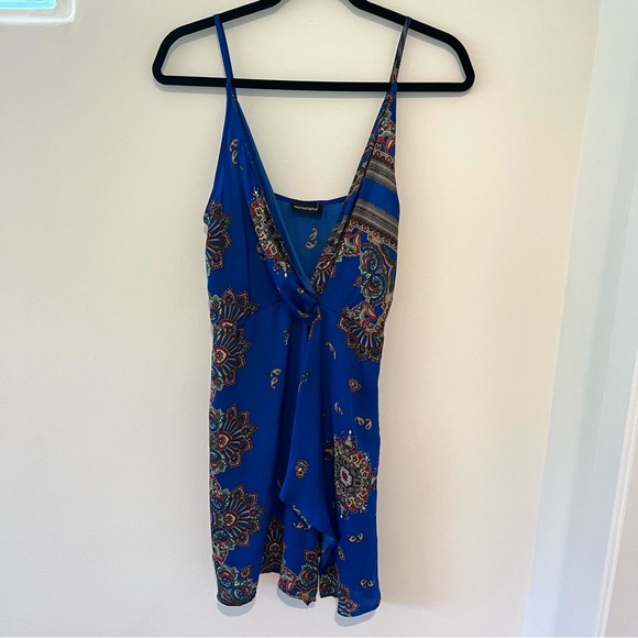 Cobalt Strappy Wrap Front Bodycon Dress - Picture 3 of 12